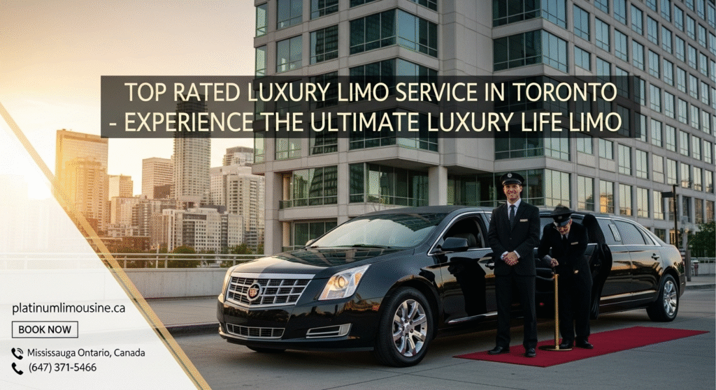 Luxury limo service in Toronto with professional chauffeur