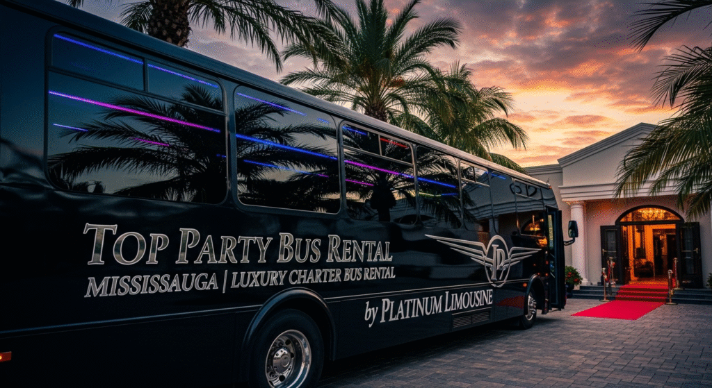 Top Party Bus rental Mississauga | Luxury Charter Bus Rental by Platinum Limousine